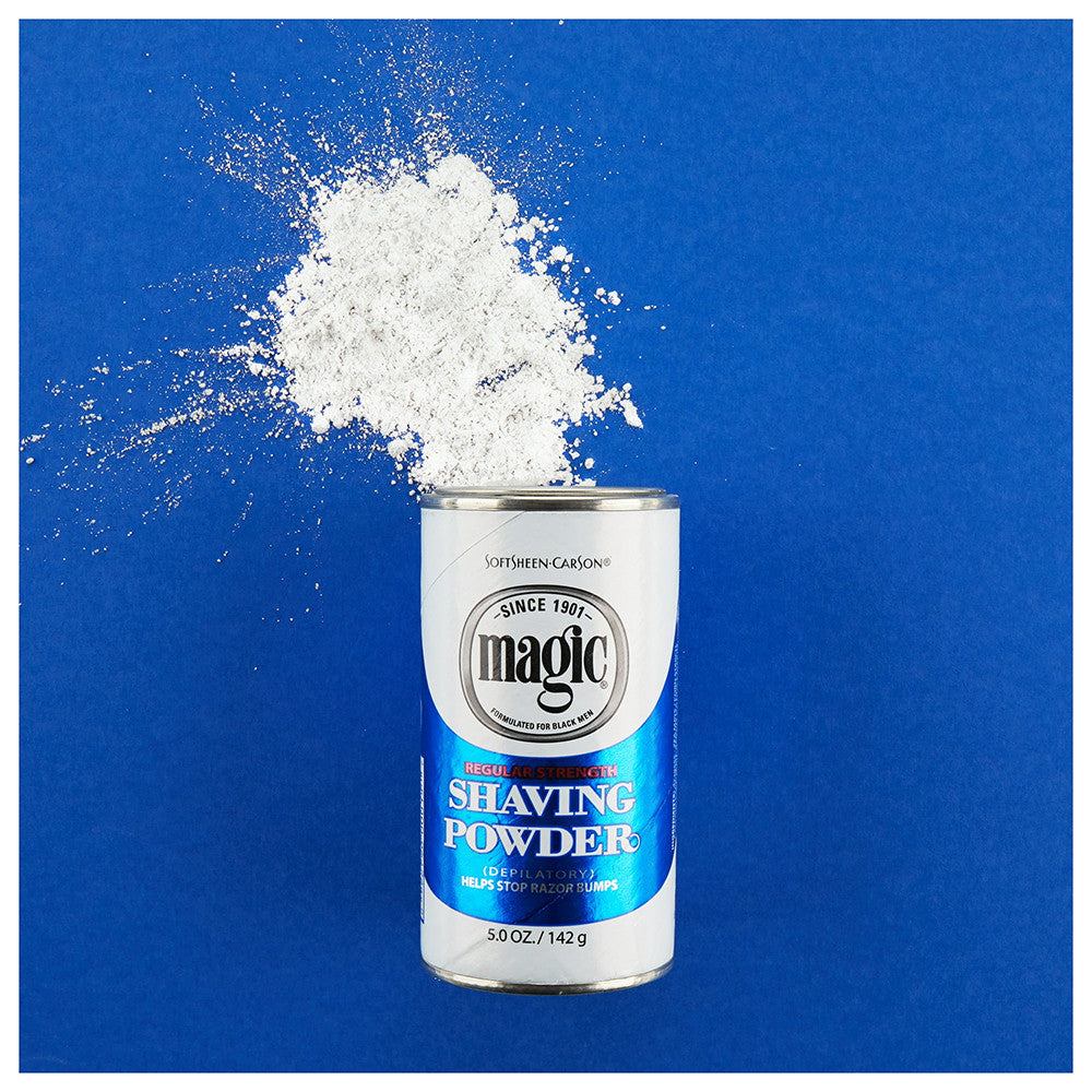Magic Shave Carson Regular Strength Shaving Powder, Blue, 5 Oz