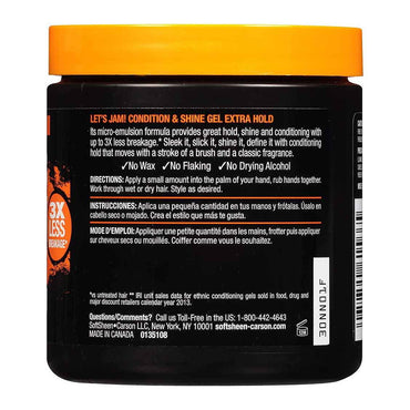 Lets Jam Shining And Conditioning Hair Gel Extra Hold, 4.4 Oz