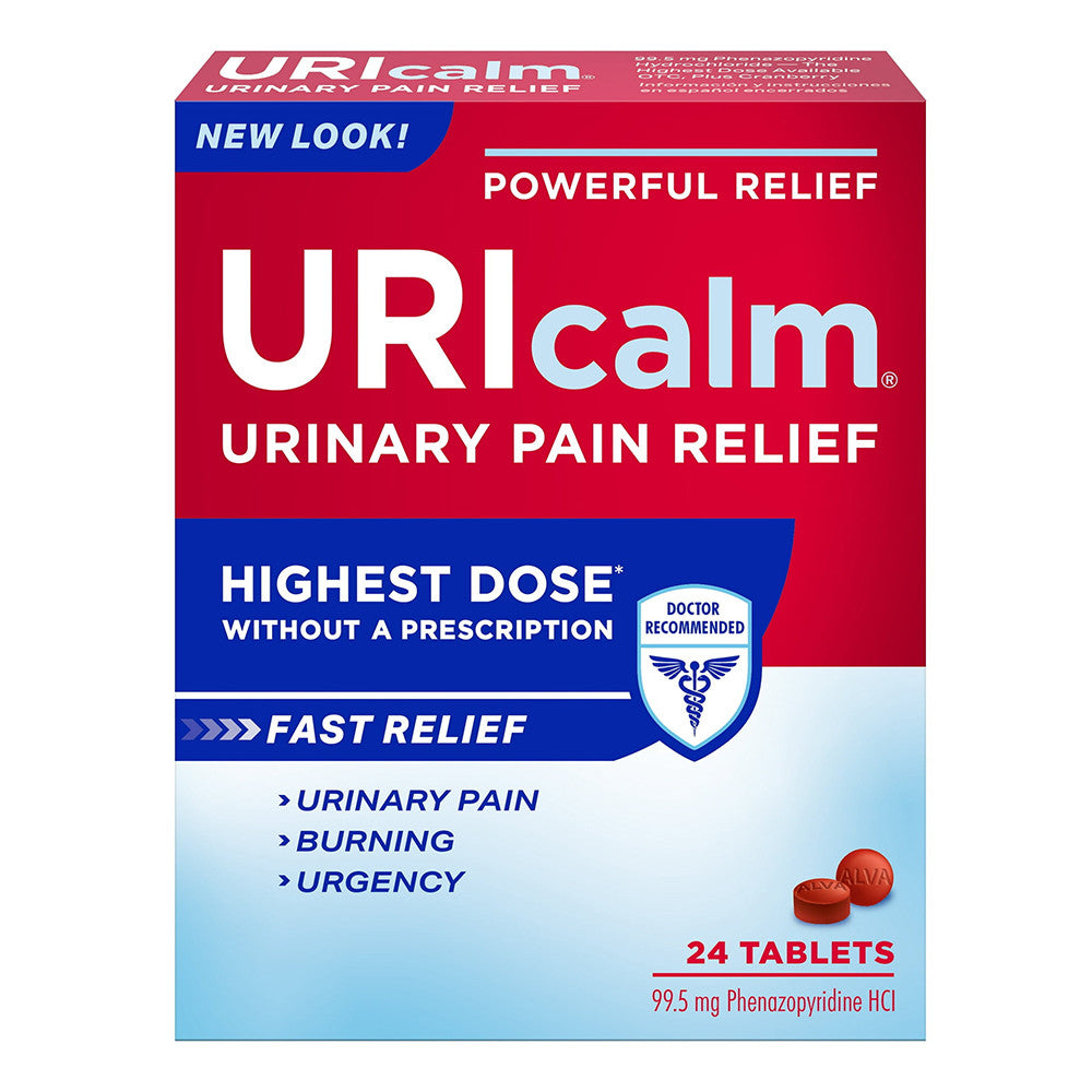 Uricalm Maximum Strength Tablets for Urinary Pain Relief, 24 Ea