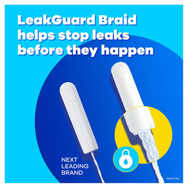 Tampax Pearl Tampons Trio Multipack with Leak Guard Braid, 34 Ea