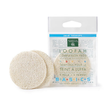 Earth Therapeutics Loofah Complexion 2 Inches Scrub Discs, 3 Ea