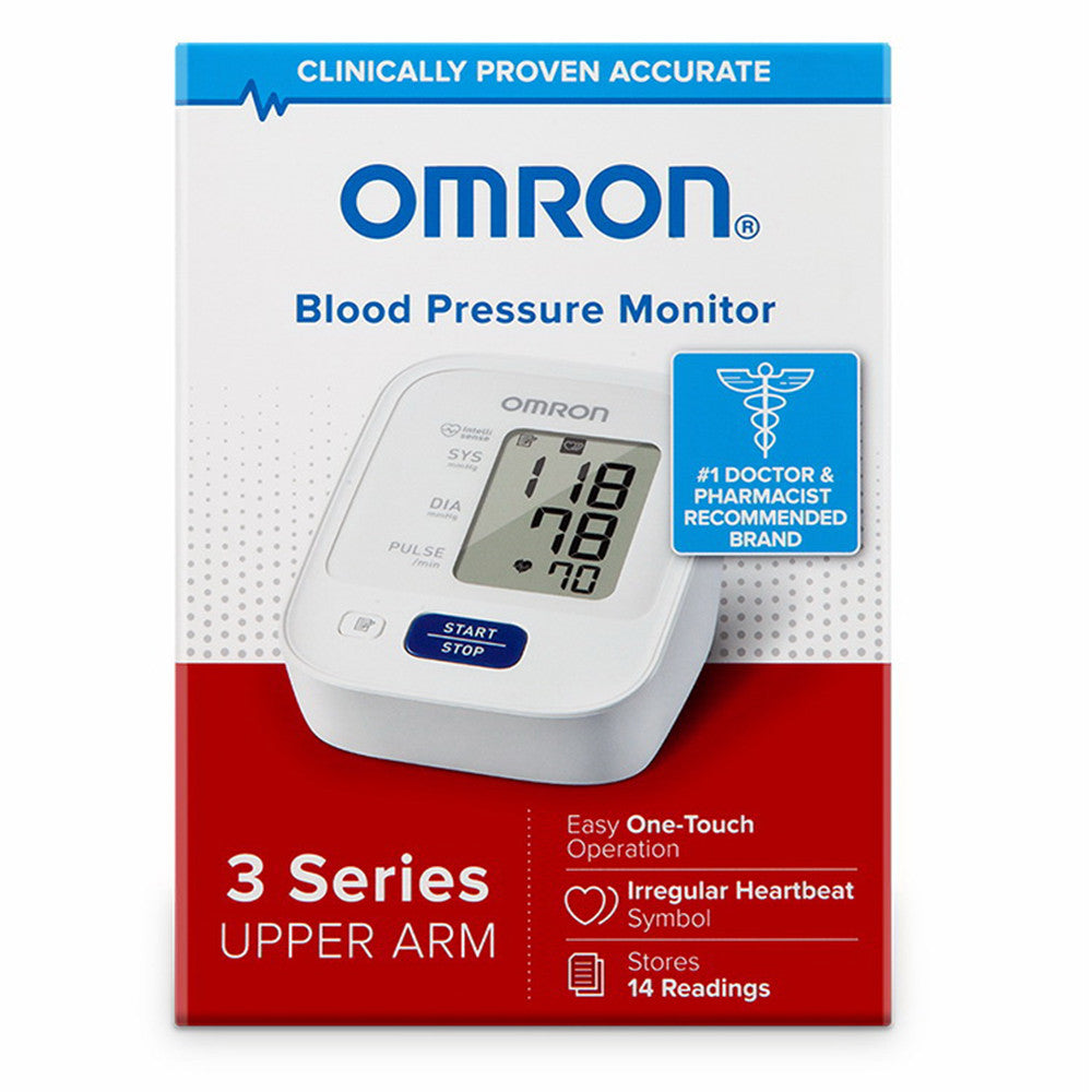 Omron 3 Series Automatic Blood Pressure Monitor, Advanced Accuracy, 1 Ea