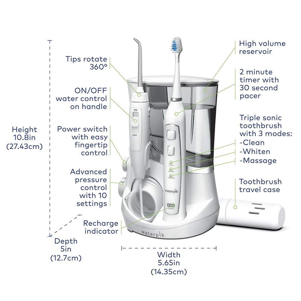 Waterpik Complete Care 5.0 Water Flosser and Sonic Electric Toothbrush Kit, Assorted, 1 Kit