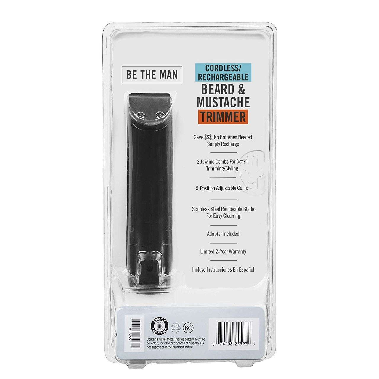 Conair Gmt10Cs Rechargeable Beard And Mustache Trimmer - 1 Ea