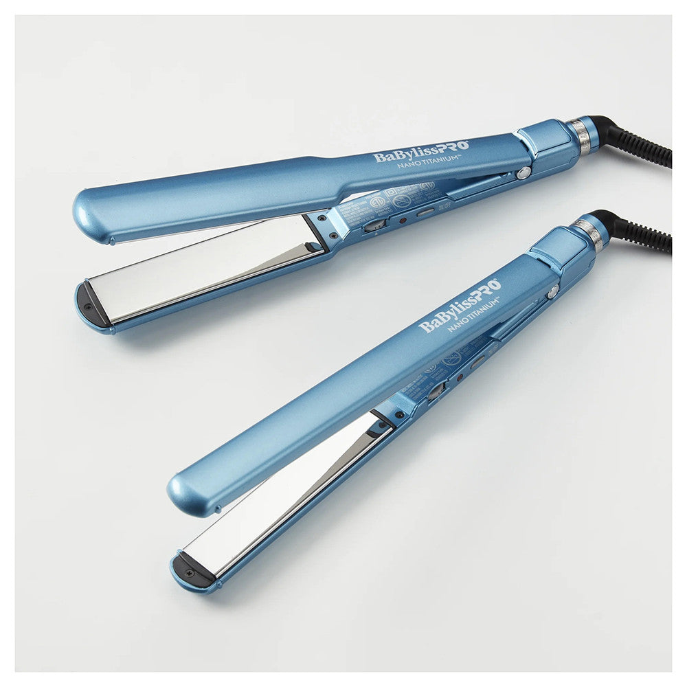 Babyliss Pro Nano Titanium Ultra-Thin Flat Irons 1 Inch and 1-1/2 Inch Combo, 1 Ea