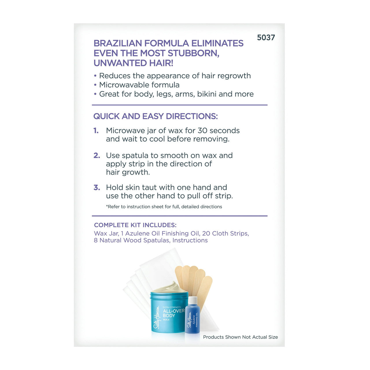 Sally Hansen Extra Strength All-Over Body Wax Hair Removal Kit - 1 Ea