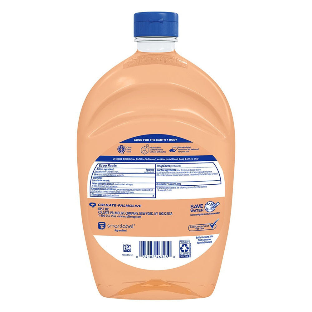 Softsoap Antibacterial Liquid Hand Soap Refill, Crisp Clean, 50 Oz