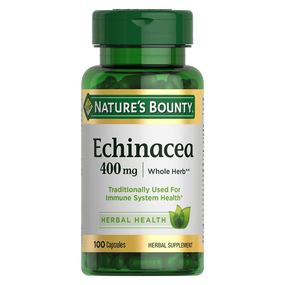 Natures Bounty Echinacea 400 Mg Capsules With New Formula,100 Ea