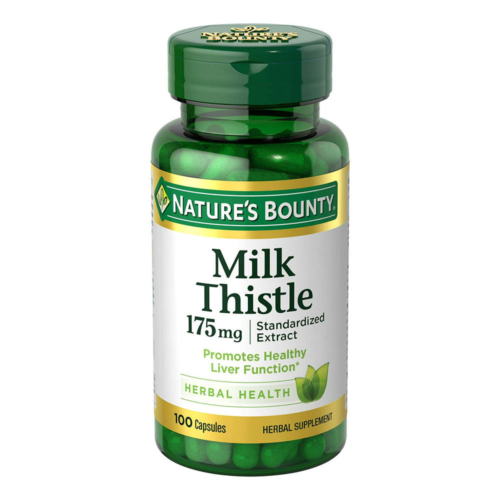 Milk Thistle 175 Mg Standardized Extract Capsules By Natures Bounty, 100 Ea