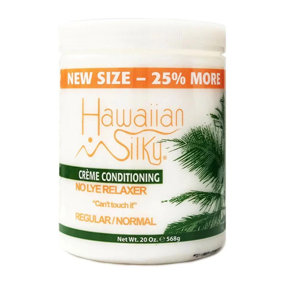 Hawaiian Silky Cream Conditioning No Lye Relaxer, Regular, 20 Oz