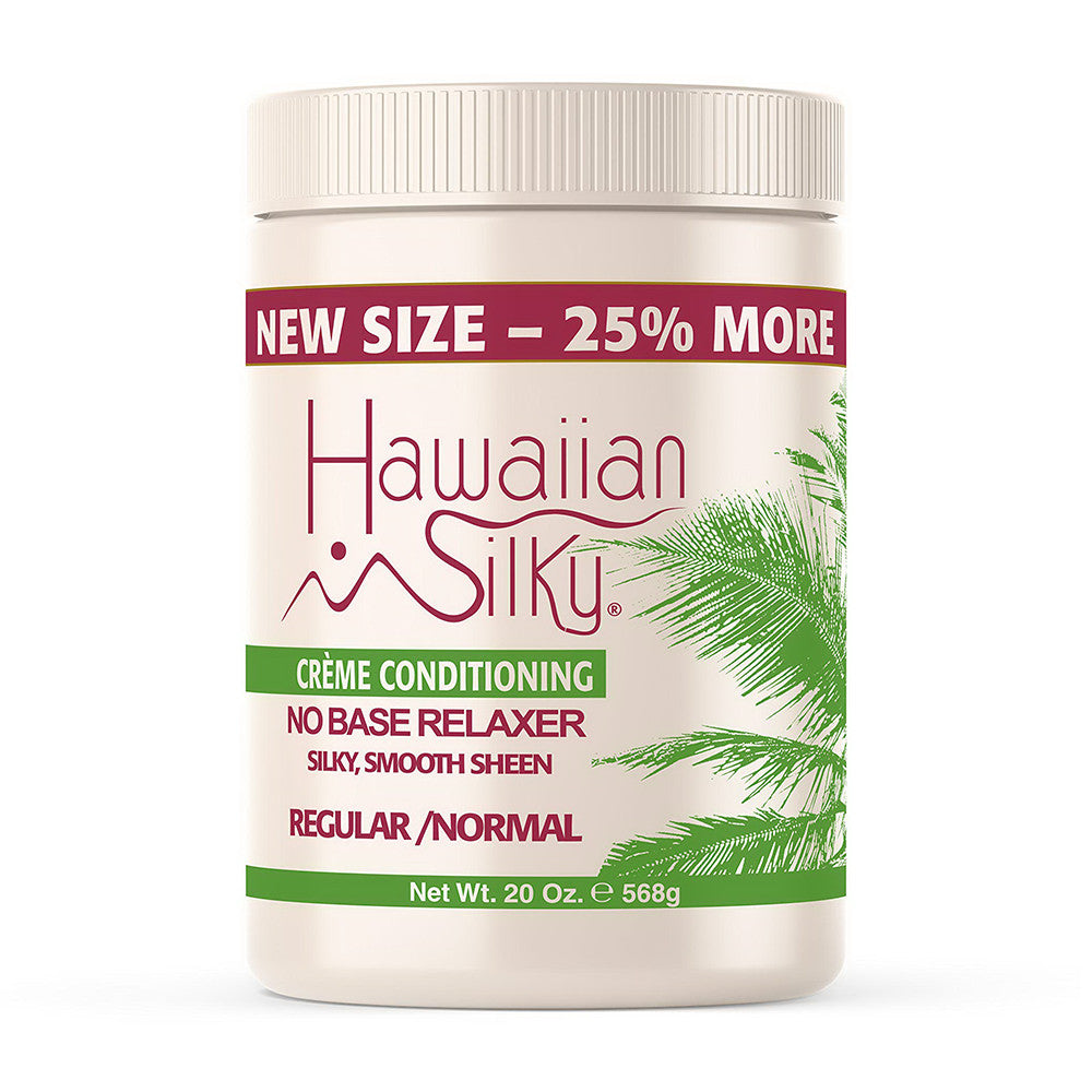 Hawaiian Silky Cream Conditioning No Base Relaxer Silky and Smooth Sheen, Regular, 20 Oz