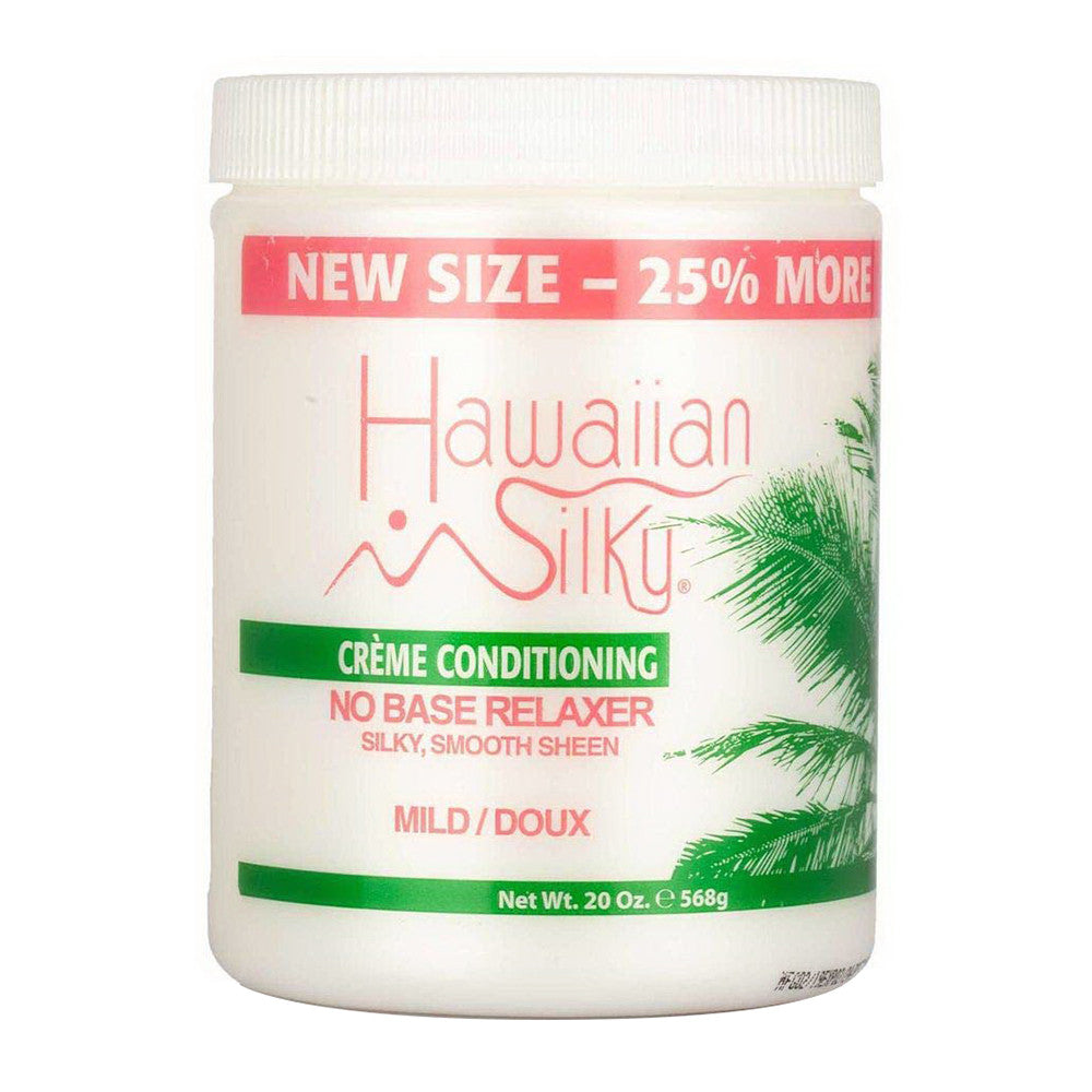 Hawaiian Silky Cream Conditioning No Base Relaxer Silky and Smooth Sheen, Mild, 20 Oz