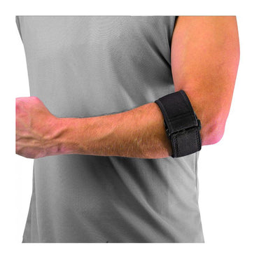 Mueller Tennis Moderate Support Level Elbow Support with Gel Pad, 1 Ea