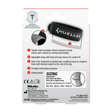 Mueller Jumpers Moderate Support Level Knee Strap Adjustable, One Size Fits Left or Right, 1 Ea