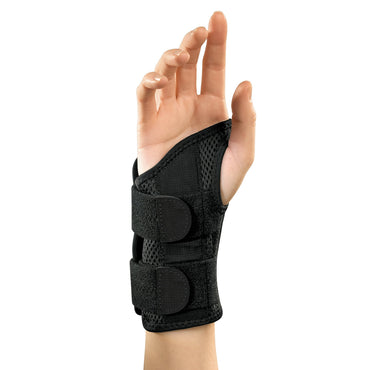 Mueller Green Fitted Wrist Brace Small or Medium, Right Black, 1 Ea