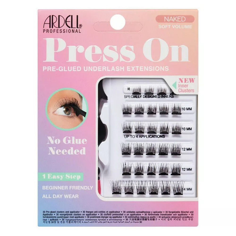 Ardell Naked Press On Pre Glued Underlash Extensions Eye Inner Clusters 30Ea