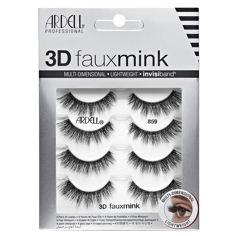 Ardell Strip Eye Lashes 3D Faux Mink #859 1Ea