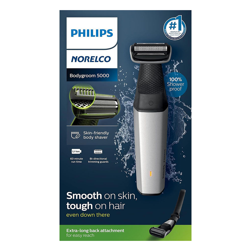 Philips Norelco Bodygroom Series 5000 Mens Rechargeable Trimmer BG5025/40, 1 Ea