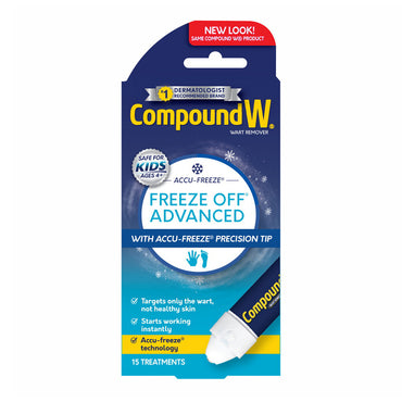 Compound W Wart Removal System Freeze Off Advanced Cream, 15 Treatments