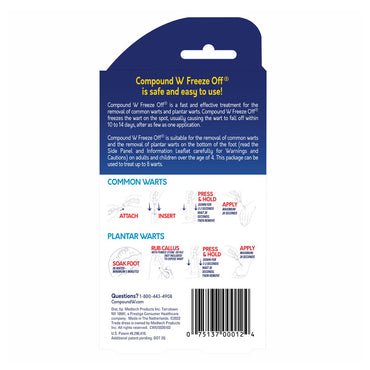 Compound W Freeze Off Wart Removal System , 8 Applecators