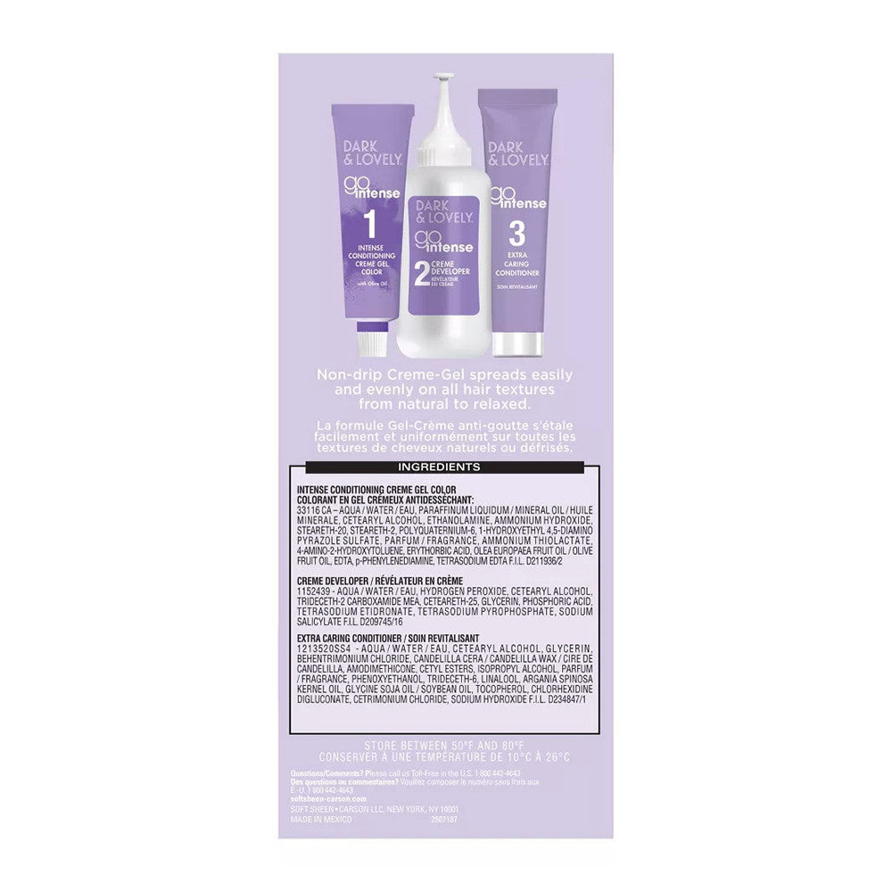 Dark And Lovely Go Intense 66 Hair Color, Spicy Red - 1 Kit