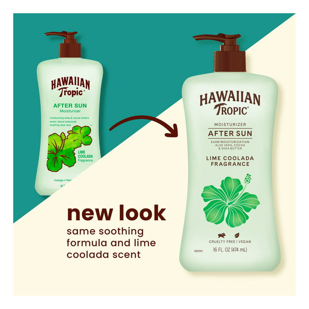 Hawaiian Tropic After Sun Moisturizer, Lime Coolada, 16 Oz