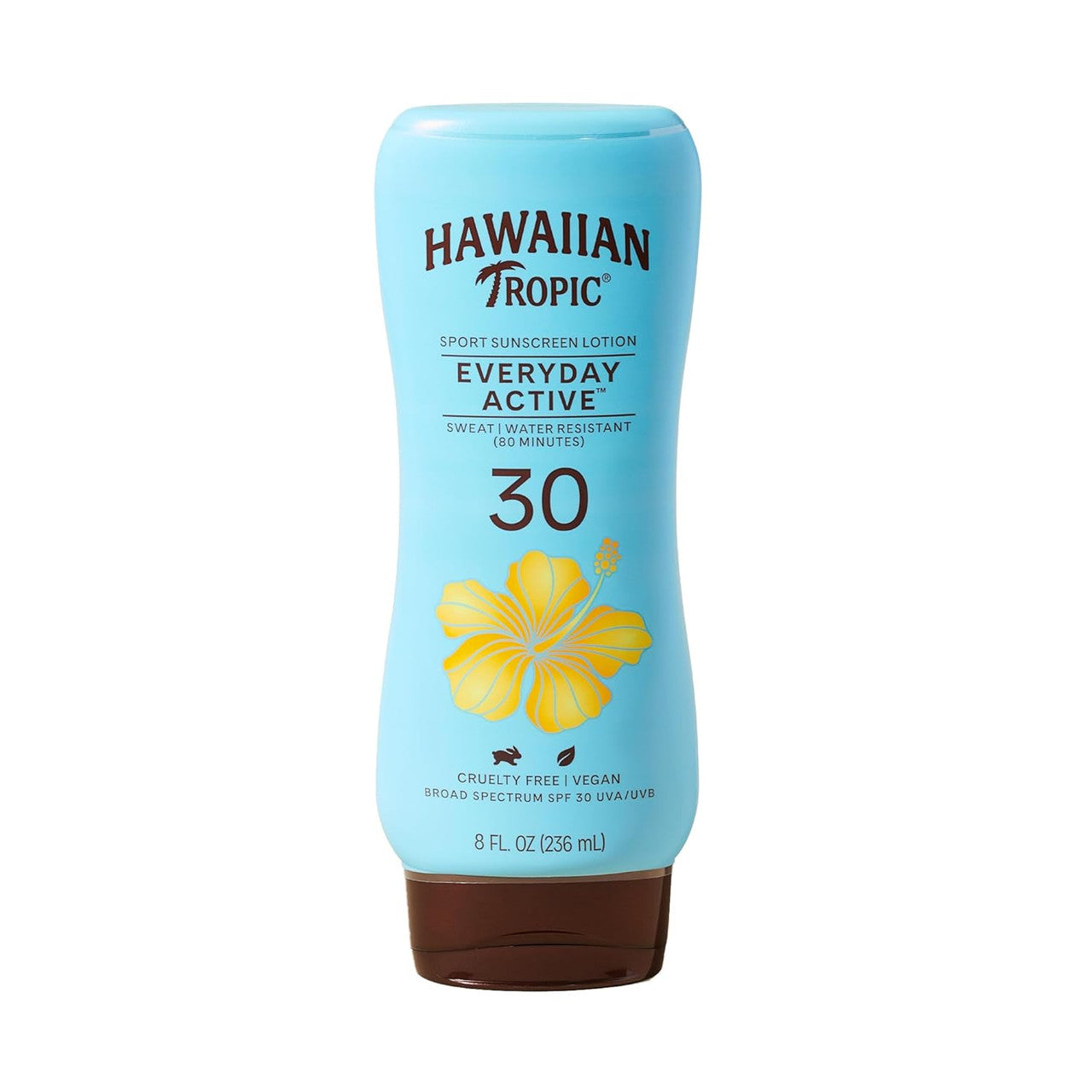 Hawaiian Tropic Island Sport Ultra Light Tropical Scent SPF 30 Sunscreen Lotion, 8 Oz