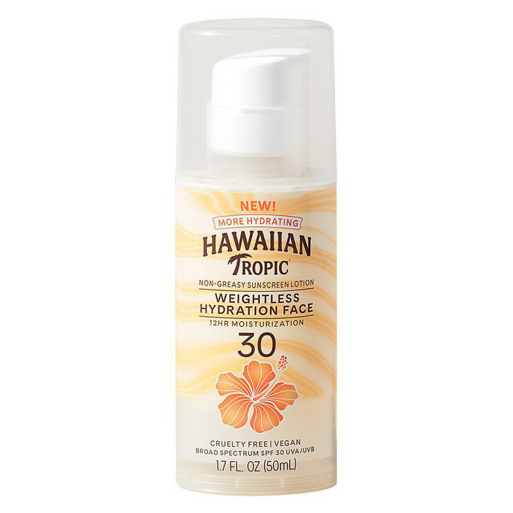 Hawaiian Tropic Silk Hydration Weightless Face Lotion SPF 30, 1.7 Oz