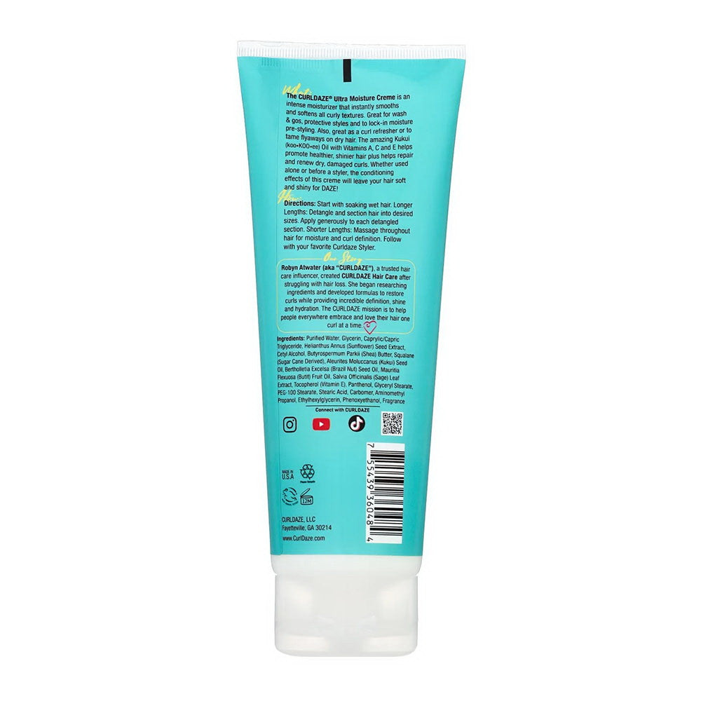 Curldaze Ultra Moisture Creme with Kukui Oil, 8 Oz
