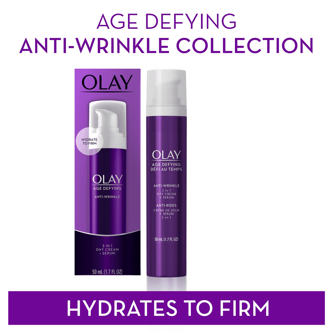 Olay Age Defying 2 In 1 Anti-Wrinkle Day Cream And Serum - 1.7 Oz