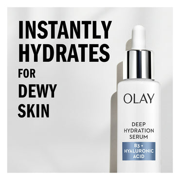 Olay Deep Hydration Serum with Vitamin B3+ Hyaluronic Acid, 1.3 Oz