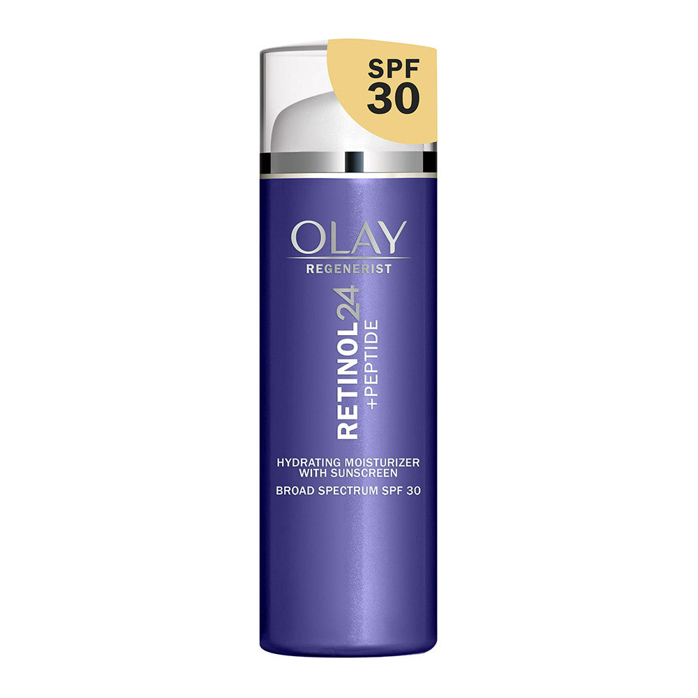 Olay Regenerist Retinol 24 + Peptide SPF Moisturizer, SPF 30, 1.7 Oz