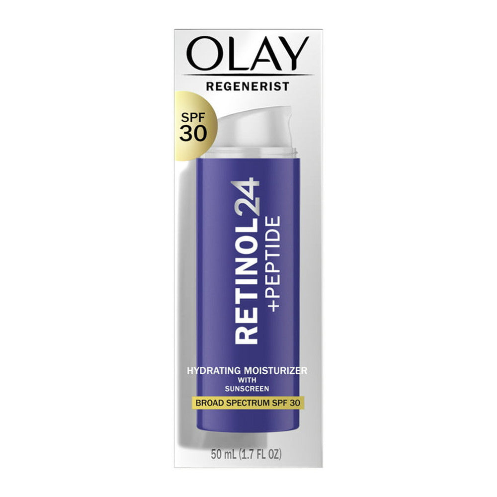 Olay Regenerist Retinol 24 + Peptide SPF Moisturizer, SPF 30, 1.7 Oz