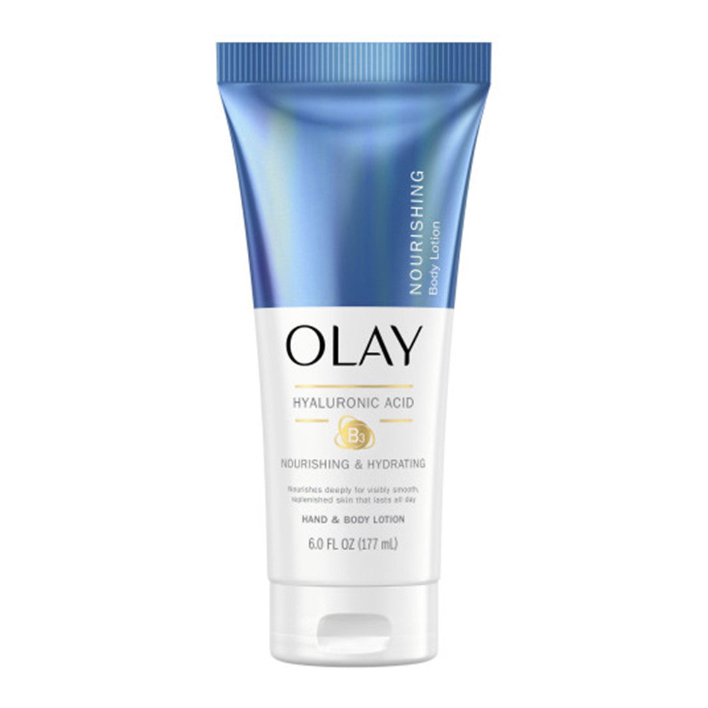 Olay Nourishing & Hydrating Hand and Body Lotion with Hyaluronic Acid, 6 Oz