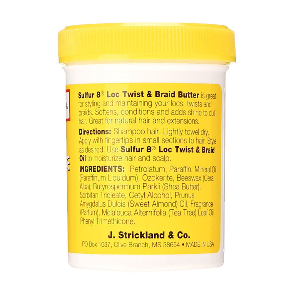 Sulfur8 Loc Twist and Braid Butter, 4 Oz