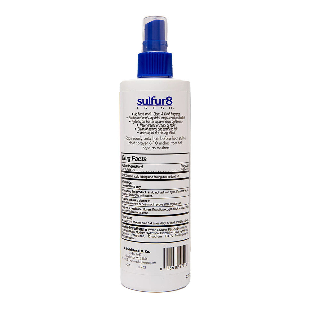 Sulfur8 Fresh Oil Sheen Moisturizing Spray, 12 Oz