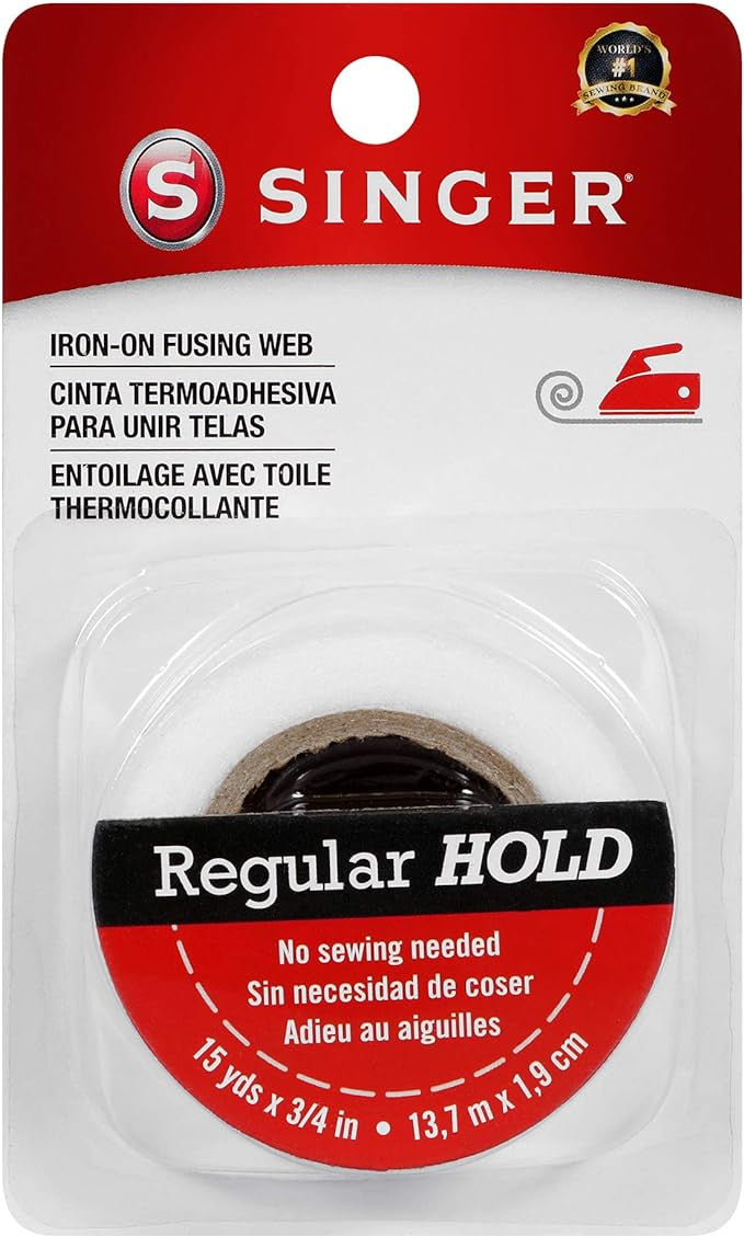 Singer Iron On Fusing Web Regular Hold, 3 inch 15 Yards, 1 Ea