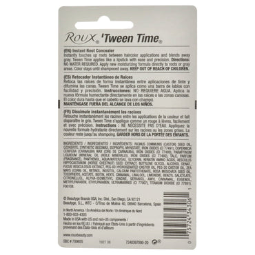 Roux Tween Time Hair Color Crayon Instant Root Concealer Medium Brown, 1 Ea