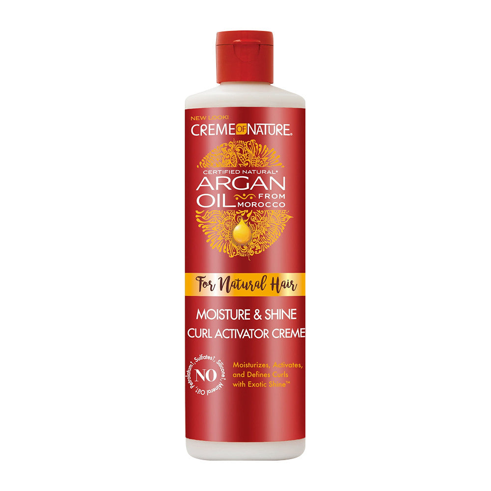 Cream Of Nature With Argan Oil Moisture and Shine Curl Activator Cream, 12 oz