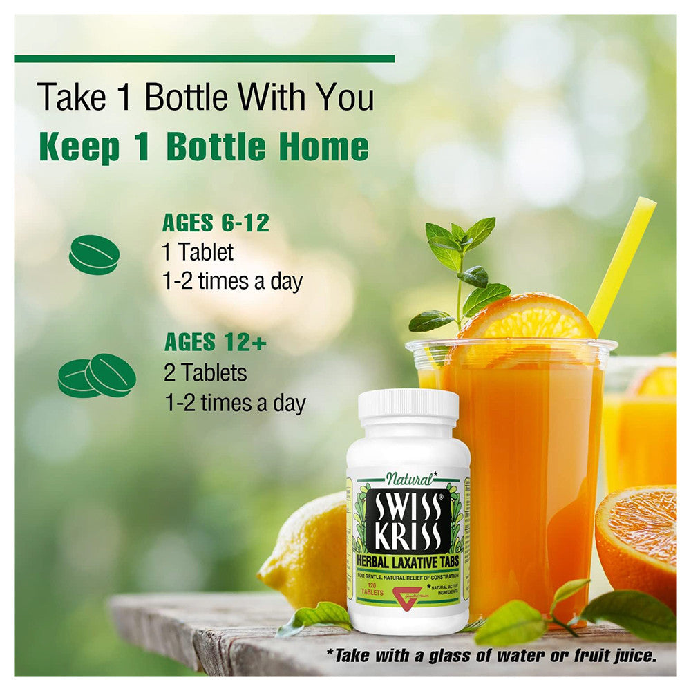 Modern Swiss Kriss Laxative Tablets - 120 Ea