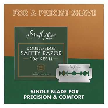 Shea Moisture Men Double Edge Safety Razor, 10 Ea