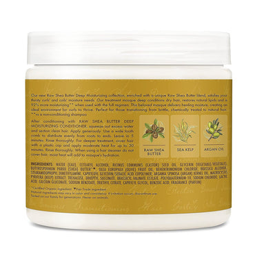 Shea Moisture Raw Shea Butter Deep Moisturizing Hair Masque, 16 Oz