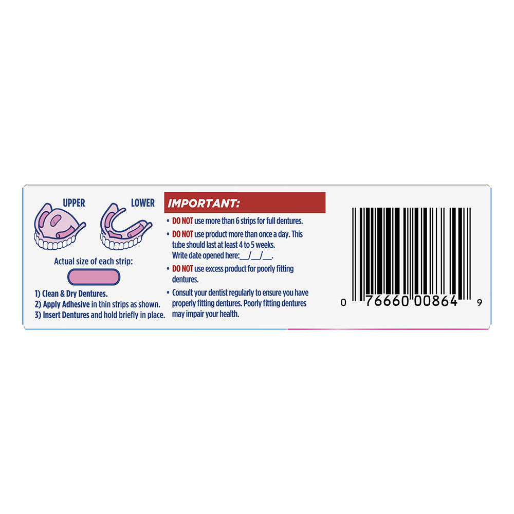 Fixodent Denture Adhesive Cream, Original, 1.4 Oz