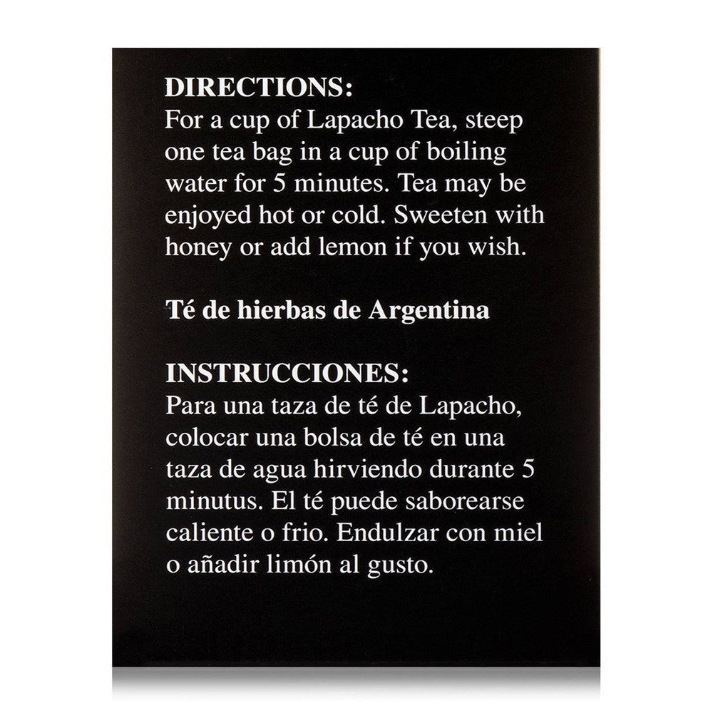 Hobe Labs Treasure of The Incas PAU DArco Herbal Tea Bags, 54 Ea