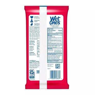 Wet Ones Antibacterial Fresh Scent Hand Wipes, 20 Ea