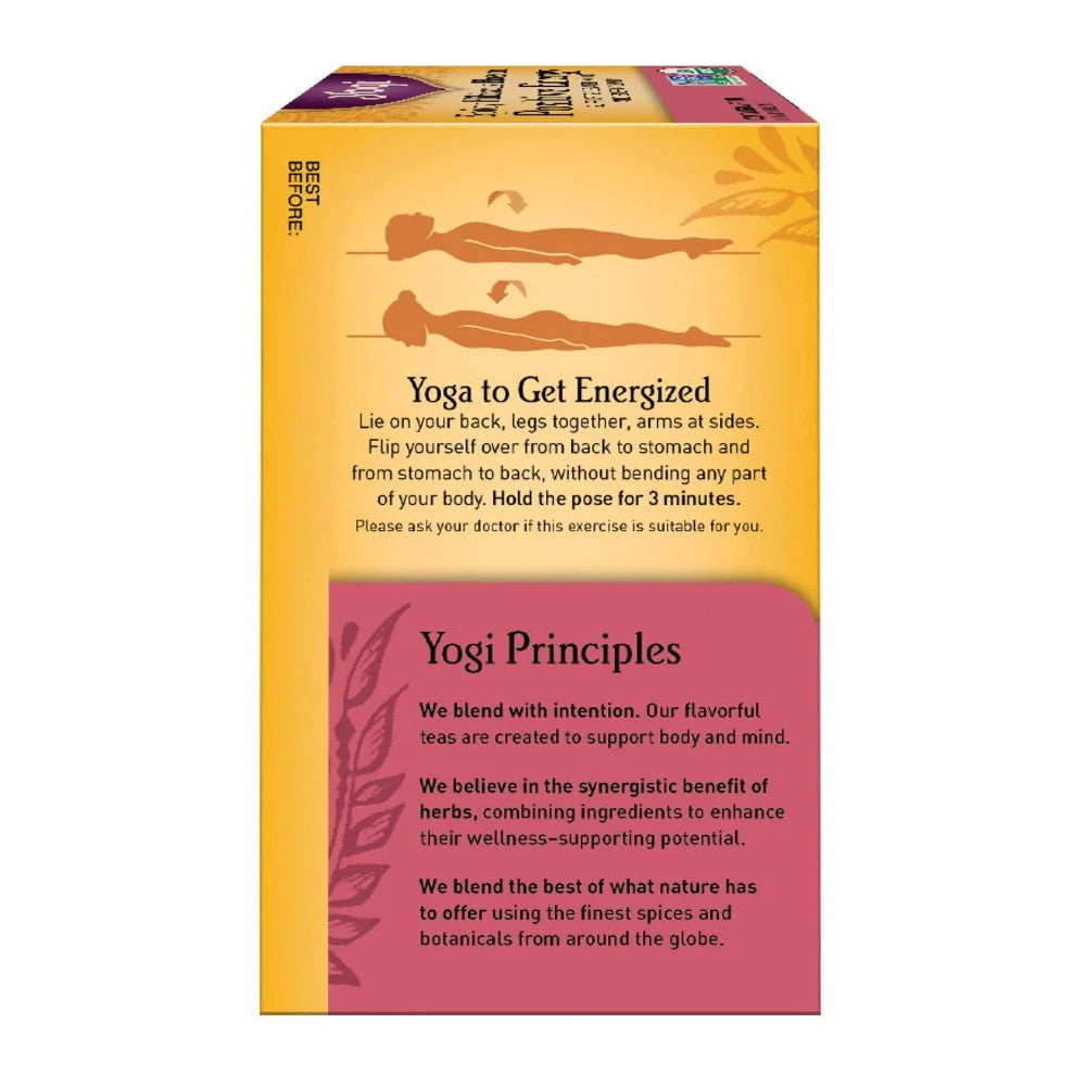 Yogi Spicy Hibiscus Blossom Positive Energy Tea Bags, Caffeine, 16 Ea
