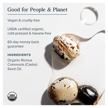 Heritage Organic Castor Oil Hexane Free, 16 Oz