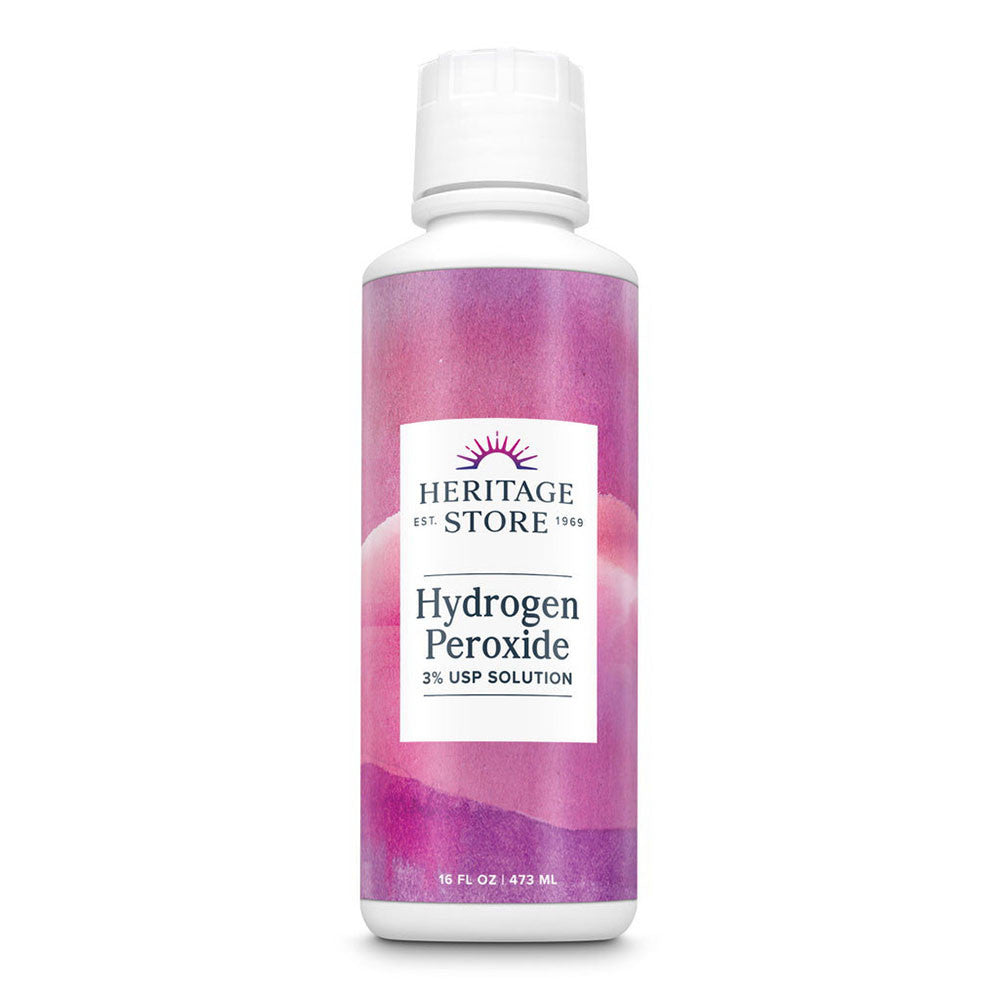 Heritage Store Food Grade Hydrogen Peroxide 3% USP, 16 Oz