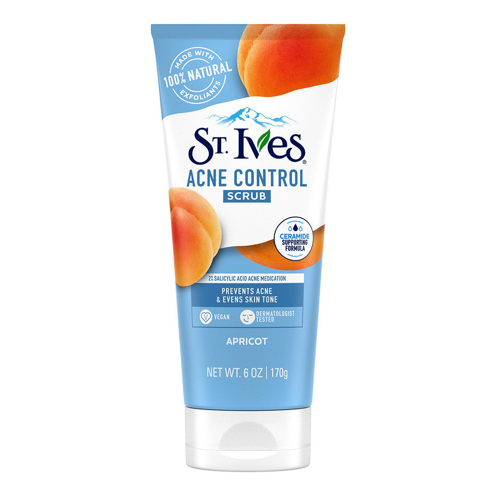 St. Ives Naturally Clear Apricot Scrub, Blemish And Blackhead Control, 6 Oz