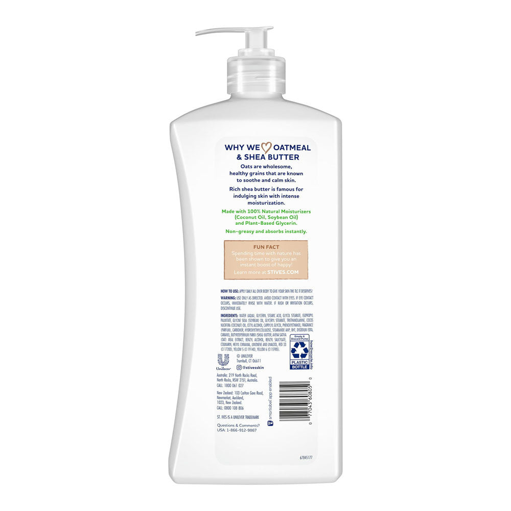St. Ives Soothing Hand & Body Lotion Oatmeal & Shea Butter, 21 Oz